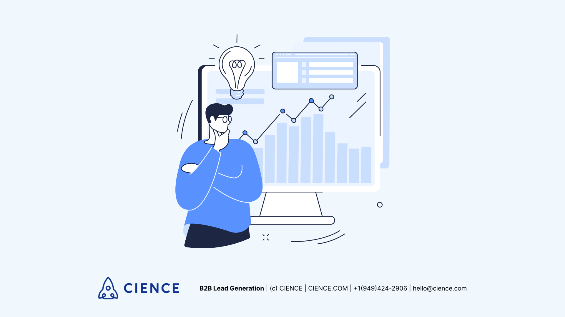 Inbound marketing funnel diagram showing how content attracts B2B buyers through awareness, consideration, and decision stages